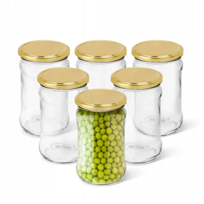 Afbeelding van Altom Design Set van 6 Conserveringspotten 315 ml Weckpot Jampotten Inmaakpotten