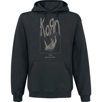 Afbeelding van Korn The nothing Trui met capuchon zwart M Katoen Band merch, Bands