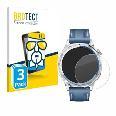 Afbeelding van BROTECT Glas Screen Protector voor Huawei Watch GT 5 (46 mm) (3 Stuks) Schermbeschermer [9H Hardheid, Beschermglas Folie niet Gehard Glas]