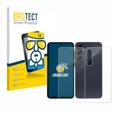 Afbeelding van BROTECT Screenprotector voor Samsung Galaxy A35 5G (Voor+Achter) Folie Beschermfolie Beschermglas transparant