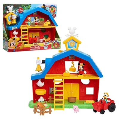 Afbeelding van Disney Junior Mickey Mouse speelset, boerderij met geluidseffecten zoals dierengeluiden en muziek accessoires, vanaf 3 jaar, Just Play
