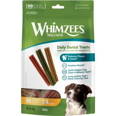 Afbeelding van 6x Whimzees Value Bag Stix Medium 14 stuks