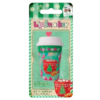 Afbeelding van Lip Smacker Holiday Frappe Cup Balm, Cute Balm for Kids, Themed, Moisturizing and Easy to Apply, Infused with Castor Seed Oil, Chocolate