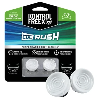 Afbeelding van KontrolFreek FPS Freek CQC Rush voor Xbox One en serie X controller Prestaties Thumbsticks 2 Mid Rise Concave Wit