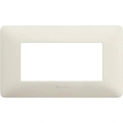 Afbeelding van BTicino AM4804MSL Matix Frame voor 4 schakelaars, zilver, AM4804BCN