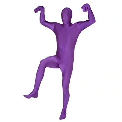 Afbeelding van Morphsuit Full Body Kostuum Paars, XL Originele bodysuit Voor volwassenen en kinderen Super rekbaar pak, geweldig doe het zelf feestoutfit Halloween, cosplay, verkleden mannen