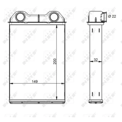 Afbeelding van Kachelradiateur, interieurverwarming NRF 54341