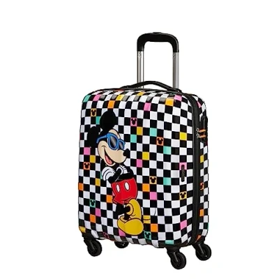 Afbeelding van American Tourister Hypertwist, Spinner S, handbagage, 55 cm, 36 L, meerkleurig (Mickey Check), S (55 cm L), kinderbagage