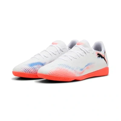 Afbeelding van PUMA Unisex Future 8 Play It voetbalschoen, Wit Zwart Gloeiend Rood, 39 EU