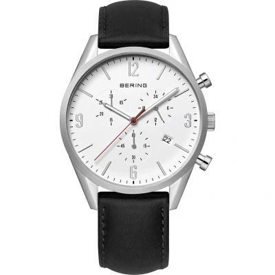 Afbeelding van BERING 10542 404 Horloge Leer Zilverkleurig 42 mm