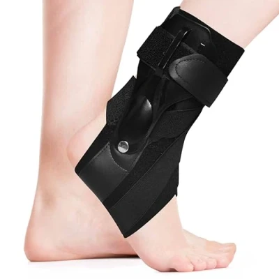 Afbeelding van PIWOSGOL enkelbandage, instelbare sterke stabilisatie, enkelbandage voor enkels, dames, heren, gewrichtspijn, sport