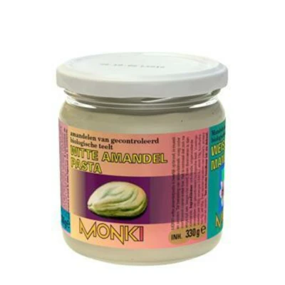 Afbeelding van 6x Monki Amandelpasta Wit Bio 330 gr