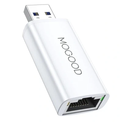 Afbeelding van MOGOOD USB 3.0 naar Ethernetadapter Gigabit Ethernet Netwerkadapter, RJ45 Lan Adapter, 100/1000 Mbps Internet Adapter voor Chromebook, Laptop, Desktop, MacBook, Surface Pro