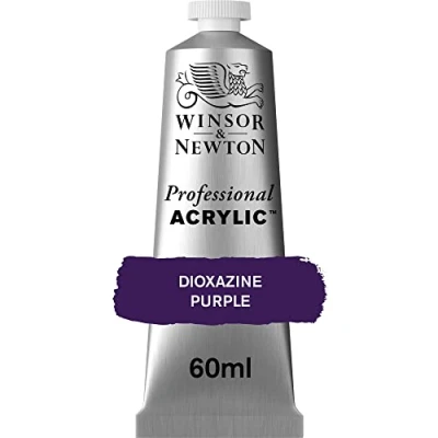 Afbeelding van Winsor &amp; Newton 2320229 Professionele acrylverf, hoge dekking, kunstenaarskwaliteit, lichtecht 60ml Tube, Dioxazine Purple