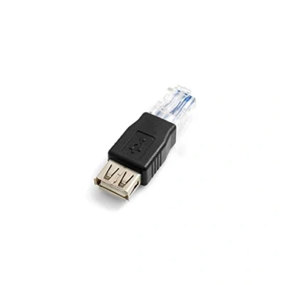 Afbeelding van System S RJ45 stekker naar USB A female koppeling adapter kabel