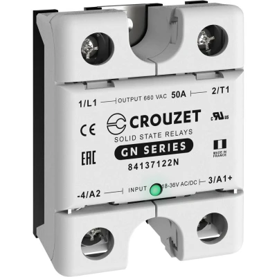 Afbeelding van Crouzet Halfgeleiderrelais 84137122N 50 A Schakelspanning (max.): 660 V/AC Schakelend bij overbelasting 1 stuk(s)