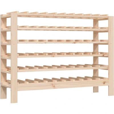 Afbeelding van vidaXL Wijnrek 109,5x30x82 cm massief grenenhout