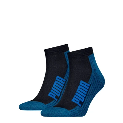 Afbeelding van Puma Sokken 2P BWT Cushioned Quarter Sock Zwart Maat 39/42