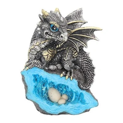 Afbeelding van Nemesis Now U2050F6 Nest Guardian beeldje 14 cm blauw, hars, één maat