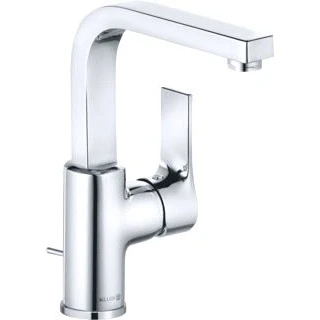 Afbeelding van Kludi zenta sl 1 gats wastafelkraan met waste draaibare uitloop chroom 480270565