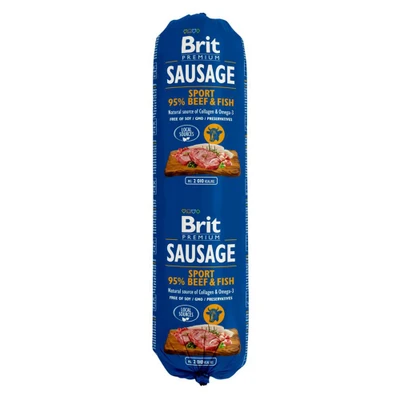 Afbeelding van Brit Sausage natvoer Rund &amp; Vis (24 x 800 g)