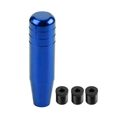 Afbeelding van Versnellingskop, versnellingshendel, universele aluminiumlegering auto handmatige versnellingspook handvat versnellingshendel 13 cm (blauw)