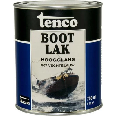 Afbeelding van Tenco Bootlak Hoogglans Ready Mixed 0,75 ltr vechtblauw Boot onderhoud