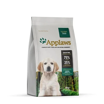 Afbeelding van Applaws Puppy Small &amp; Medium Breed Kip 15 kg