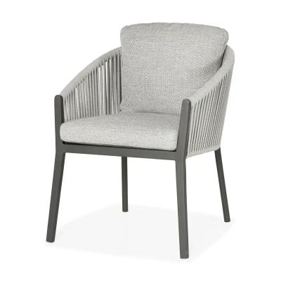 Afbeelding van Avero dining chair matt royal grey/carbon grey/l anthracite mw