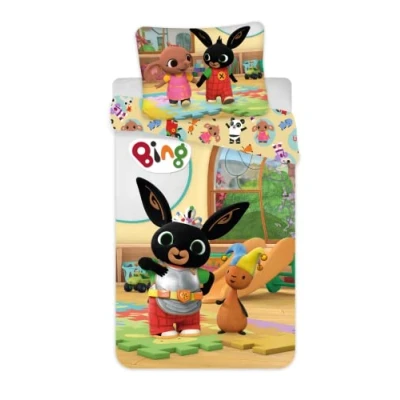 Afbeelding van Brandmac Beddengoed voor baby of junior, Bing en Flop, 100% katoen, dekbedovertrek 100 x 135 cm + kussensloop 40 60