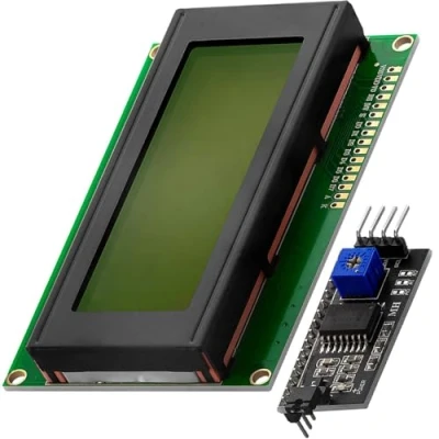 Afbeelding van AZDelivery 5 x HD44780 2004 LCD Display Groene Bundel 4x20 Tekens met I2C Interface compatibel Arduino Inclusief E Book!