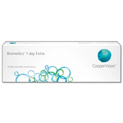 Afbeelding van 7.00 Biomedics® 1 day Extra 30 pack Daglenzen BC 8.60 Contactlenzen
