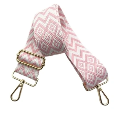 Afbeelding van Schouderriem voor tas, 5 cm, brede riem, schoudertas, verstelbaar, schouderriem, verwisselbare handtas met goudkleurige gesp, dames, doe het zelf, accessoires (roze), 02