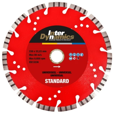 Afbeelding van Interdynamics standard diamantdoorslijpschijf 125x22,23x2,2mm universeel