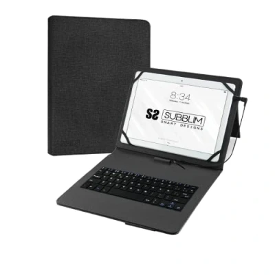 Afbeelding van Tablet en toetsenbord Case Subblim SUB KT1 USB001 Zwart Qwerty Spaans