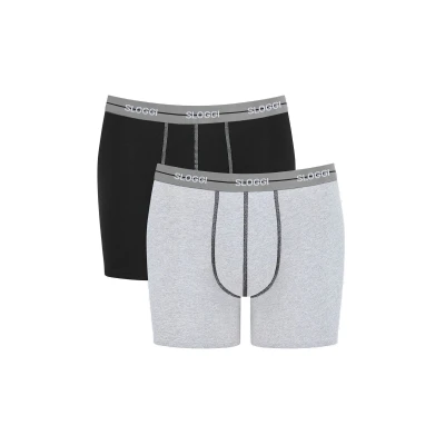 Afbeelding van sloggi Men&#039;s men Start Short C2P box Briefs, GREY COMBINATION, 4