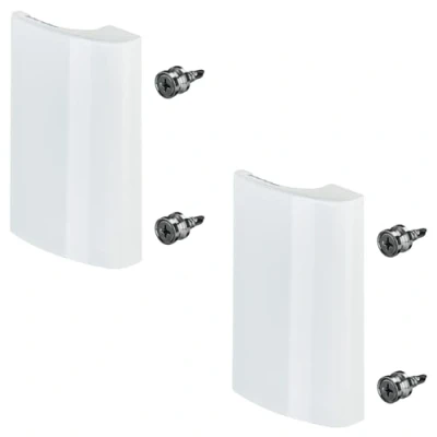 Afbeelding van SOTECH 2 stuks Balkondeurklink SEJA aluminium 82 x 52 20 mm witte trekgreep Terrasdeurklink