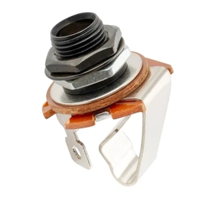Afbeelding van Musiclily Pro 6,35mm Mono Output Jack 2 polig voor Elektrische Gitaar en Bas, Zwart
