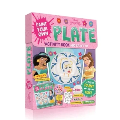 Afbeelding van Disney Princess: Paint Your Own Plate Activity Book and Craft Kit