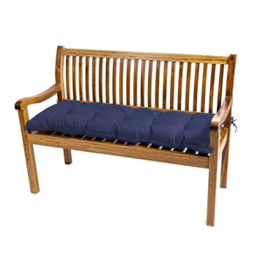 Afbeelding van TexDeko® Garden Tuinbank, 110 x 50 8 cm, waterafstotend, uv bestendig, met Oeko Tex certificaat, gewatteerd, bankkussen, bekleding, zitkussen, donkerblauw
