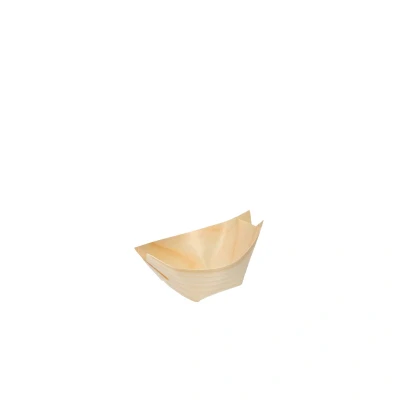 Afbeelding van 100x Amuse bootje hout 65x42mm