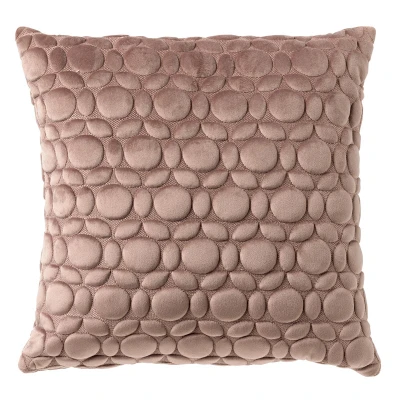 Afbeelding van Dutch Decor KAISA Sierkussen 45x45 cm 3D print effen kleur Antler taupe