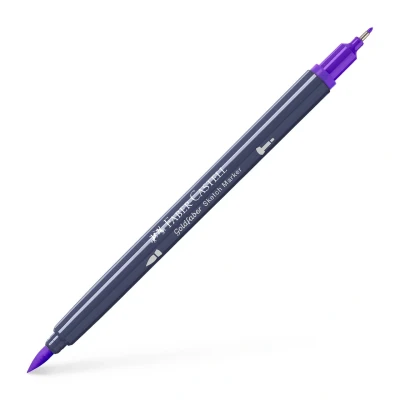 Afbeelding van 5x Sketchmarker Faber Castell Goldfaber 136 purple violet op alcoholba
