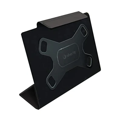 Afbeelding van Silver HT Universele Slim Camera Pro Black Forest hoes voor tablets van 9 tot 11 inch met standfunctie, automatische uitschakelfunctie, klapdeksel foto&#039;s elke tablet
