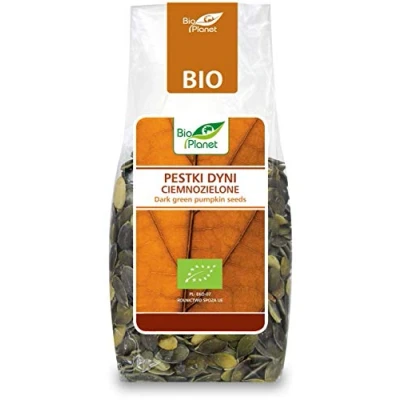 Afbeelding van Donkergroene pompoenpitten BIO 150 g PLANET