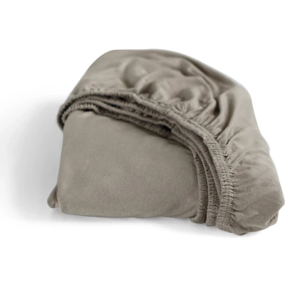 Afbeelding van Hoeslaken Cinderella Taupe (Double Jersey) 140 x 210/220 cm