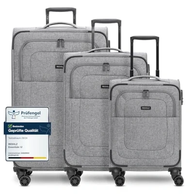 Afbeelding van Redolz Essentials 12 THREE SET 4 wielen Kofferset 3 delig met uitbreidingsplooi