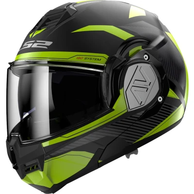 Afbeelding van LS2 FF906 Advant Revo Helm, zwart groen, afmeting XS voor man