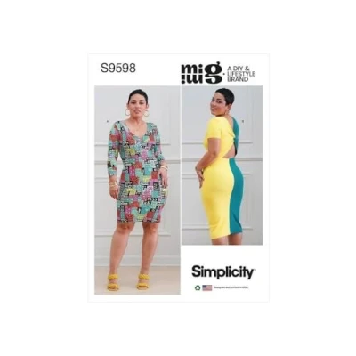 Afbeelding van Simplicity SS9598H5 Misses Jurk H5 (6 8 10 12 14)