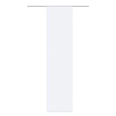 Afbeelding van Home Fashion Schuifgordijn Uni Voile, polyester, wit, 245 x 60 cm